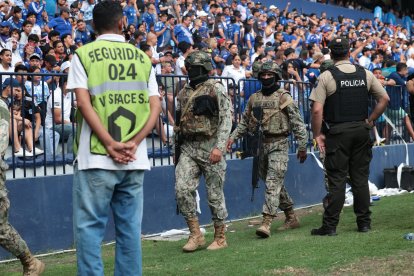Policía Nacional, Militares y guardias privados estuvieron en el Clásico del Astillero.