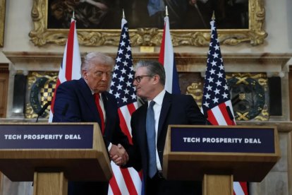 Donald Trump y Keir Starmer firmaron un histórico acuerdo de inversión tecnológica y energética.