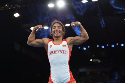 Lucía Yépez, medallista olímpica en París 2024.