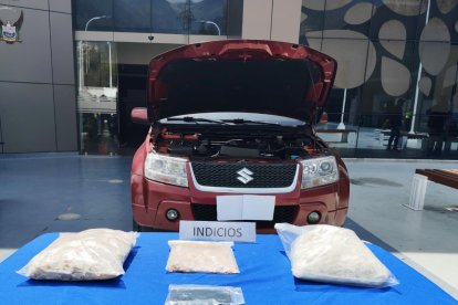 En otro vehículo también se transportaba droga en el norte de Quito.