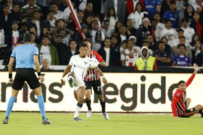 A Liga de Quito le costó tener el control del balón ante Sao Paulo en Casa Blanca.