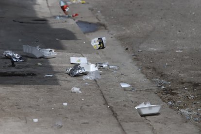 Rastros del ataque armado en Guayaquil.