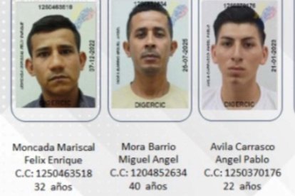 Los tres fueron reconocidos tras la masacre.