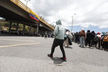 Diversos puntos de la E35 en el norte del país fueron cerrados por el paro nacional.