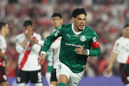 El paraguayo Gustavo Gómez marcó un tanto en el partido de ida.