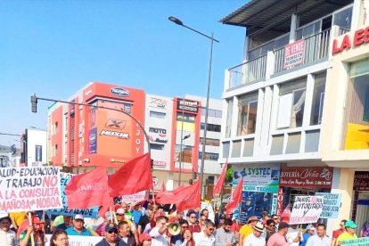 En días anteriores se desarrollaron marchas pacíficas en Portoviejo y Manta