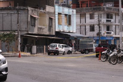 La zona fue acordonada por los uniformados.