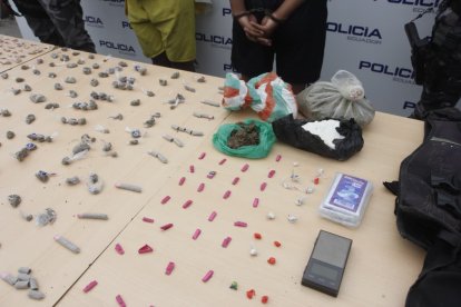 Evidencias incautadas en el operativo.