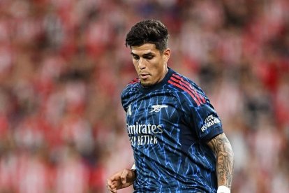 Piero Hincapié solo jugó un partido con los Gunners. Lo hizo en el triunfo 2-0 ante Athletic Bilbao en la fecha 1 de la Champions League.