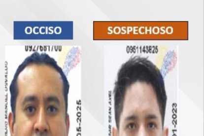 El fallecido y el sospechoso de asesinato.