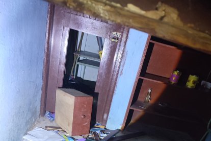 Los destrozos en escuela de Calvas.