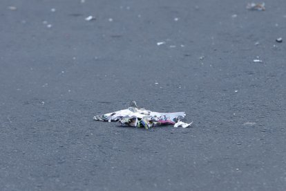 Este fue parte del objeto que hallaron en el lugar.