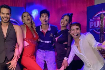 Emilio junto a su mejor amiga Ivanna Melgar, con quien compartía el programa on line Las fuertes del punto.