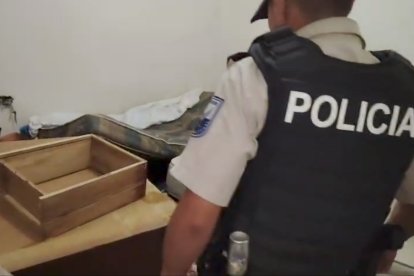 Los uniformados allanaron una vivienda.