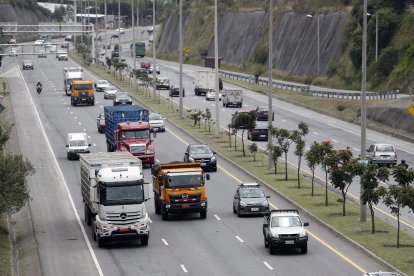 Esta zona capitalina tiene un gran flujo de circulación vehicular.