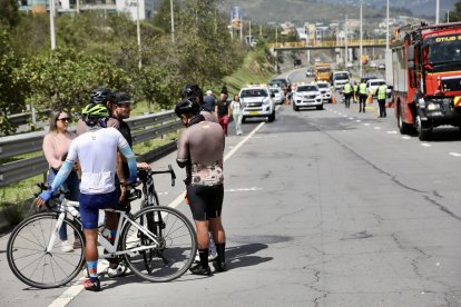 Los compañeros de ruta de la víctima contaron que regresaban de su recorrido habitual de días libres cuando ocurrió la tragedia.