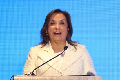 La destituida presidenta de Perú Dina Boluarte.