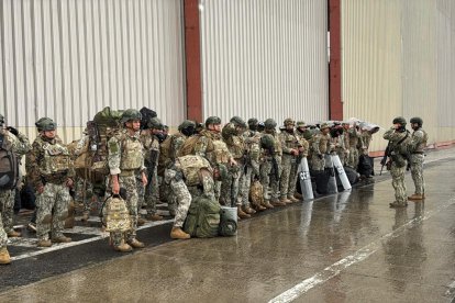 Despliegue militar desde Latacunga.