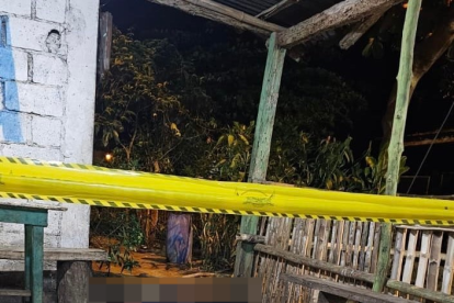 Esta fue la escena del crimen donde falleció William Andrés Mairongo Barbosa.