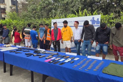 Once personas fueron detenidas.