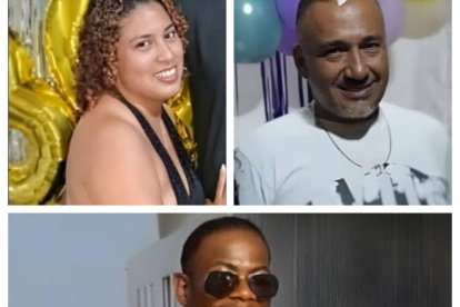 Las víctimas fueron identificadas como Héctor Wladimir Toledo Figueroa, de 52 años; Jonathan Araujo, de 40 años, y Evelin Jasmín Salvador Ramírez, de 30 años.