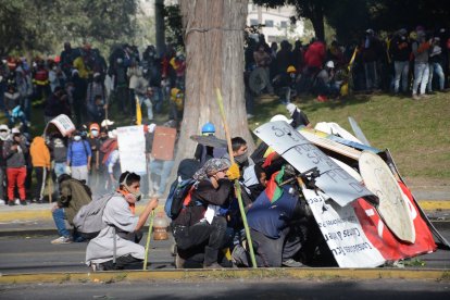 En el paro de 2022 los manifestantes se atrincheraron para enfrentarse a la fuerza pública.