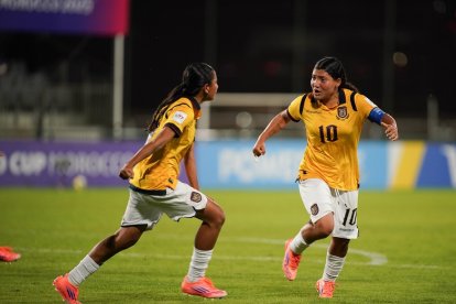 Mary Guerra la volante ofensiva de Ecuador en el Mundial sub 17.