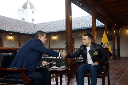 En la entrevista, Daniel Noboa topó puntos en contexto a la finalización del paro.