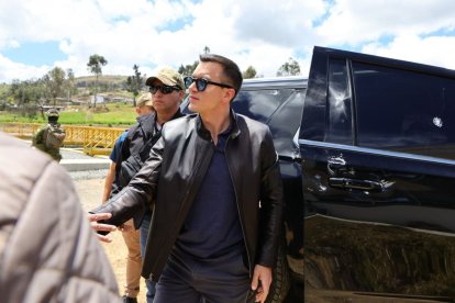 El convoy del presidente Daniel Noboa fue atacado por manifestantes el pasado 7 de octubre de 2025.