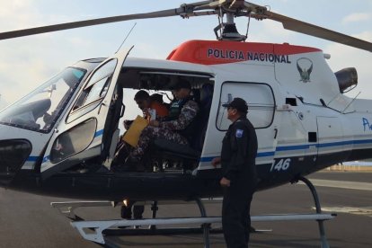 Alias El Tunco fue trasladado vía aérea desde Manabí hasta La Roca, en Guayaquil