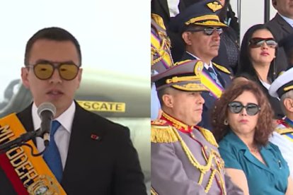 Daniel Noboa le agradeció este 27 de octubre de 2025 a los militares su apoyo para contener las protestas del paro nacional.