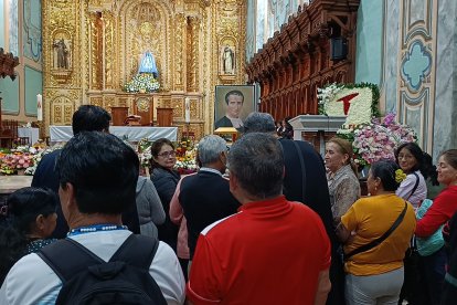 Las reliquias del Santo Hermano Miguel permanecieron en Loja una semana.