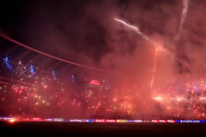 Espectáculo en la semifinal entre Racing y Flamengo.