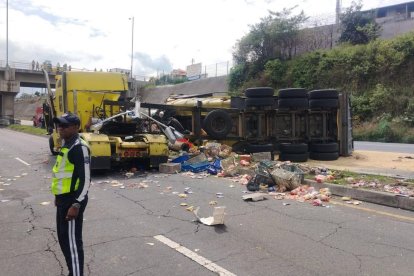 Este 30 de octubre ocurrió un grave accidente de tránsito en la Ruta Viva de Quito.