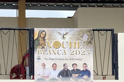 Con esta imagen promocionaban la actividad litúrgica en la que iba a participar el padre Chucho en Quevedo.