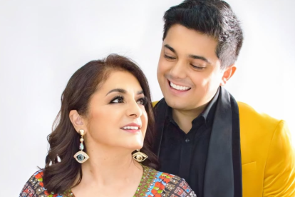 Willie Tamayo con su mamá Paulina Tamayo