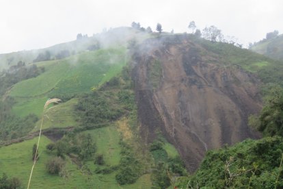 Unos 62.000 m3 de material se han desplazado, según  Riesgos del GAD Municipal de Riobamba.