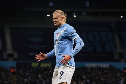 Erling Haaland, delantero del Manchester City.