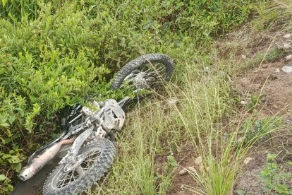 Un motociclista resultó afectado en accidente de tránsito.