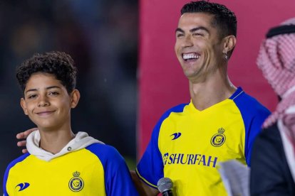 Cristiano Jr. está siguiendo los pasos de su padre en el fútbol.