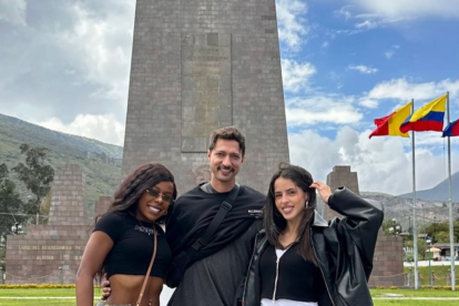 Natalia Palomares en Quito, antes del concierto de Shakira.