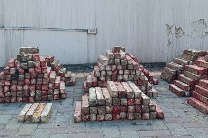 La droga decomisada en Macará.