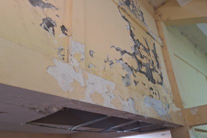El descuido y moho en paredes son otra constante.