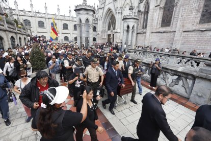 Las honras fúnebres de Paulina Tamayo también se hicieron en la Basílica del Voto Nacional.