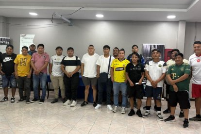 Directivos de los equipos de LigaPro Indígena que participan en el torneo.