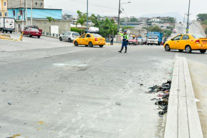La zona del accidente, en la Juan Montalvo, Guayaquil.