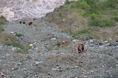 La búsqueda del desaparecido en el río Mira no dio resultados.