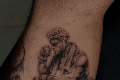 El último tatuaje que se hizo Michael Morales.