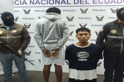 Los dos sospechosos del crimen en la avenida Francisco de Orellana.