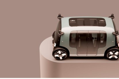 El diseño de los taxis autónomos de Amazon está pensado para viajes completamente sin conductor.